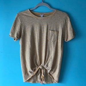 J. Crew striped short sleeve.